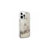TELEMPIRE Maska za telefon Guess Hc Liquid Glitter Peony za iPhone 13 Pro 6.1 zlatna