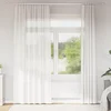 Voile zavjese s petljama 2 kom bijele 140x225 cm