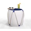 Lessentiel Maison Tabure 44x42cm, Plavo-Belo