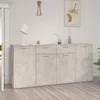 Komoda siva boja betona 160 x 36 x 75 cm od konstruiranog drva