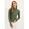 Trendyol Milla Ženska bluza Twoaw21Bz0423, maslinasta