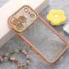 Maska Luxury Crystal Clear za iPhone 17 Pro Max roze