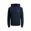 Jack&Jones Moški pulover JJESHARK Regular Fit 12205081 Navy Blaze r Chili (Velikost XL)