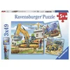 Ravensburger Velika delovna vozila sestavljanka, 3x49 delov