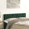 Vidaxl vidaXL Vzglavja za posteljo, komplet 2 kosov, temno zelena, 80x7x78/88 cm, žamet