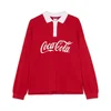 Cropp - Bluza z ovratnikom Coca-Cola - rdeča