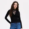 Reserved - Bluza s čipkastim umetkom