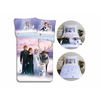 Disney Disney Frozen Posteljni set, z zadrgo, otroška, bombažna posteljnina 100x135 cm, Oeko-Tex
