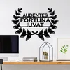 Wallity Zidna dekoracija Audaces Fortuna 3, 56 x 39 cm, Crna