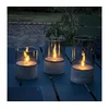 Brilliant - Komplet 3x LED sveč BOUGIE LED/2xAA IP44 siva/dimna