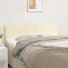 vidaXL Posteljno vzglavje 2 kosa krem 72x5x78/88 cm umetno usnje
