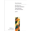 SCHUMANN CLARA:THREE ROMANCES FOR VIOLIN AND piano OP.22