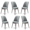 HANAH HOME Set 6 stolica Dexa Grey Brown