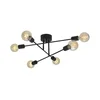 Cottex P7216SV - Plafonski luster BATON 6xE27/60W/230V crna