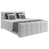 Boxspring Krevet Brisbane 140/200 cm , sivo-bela