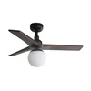 FARO 34278-11L - Plafonski ventilator KLIM S 1xE27/15W/230V orah/crna + daljinski upravljač