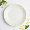 KERAMIČNI KROŽNIK ZA ZAJTRK IN SLADICE 21 CM ELEGANTNA OBLIKOVANJE MARJETICE