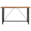 vidaXL vidaXL Barska miza 180x70x107 cm trden akacijev les in železo, (20948472)