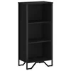 Regal za knjige crni 50 x 31 x 106 cm od konstruiranog drva