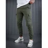 Denistar Muške pantalone 100/2225, Kargo, Maslinaste