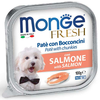 Monge Pašteta za pse sa komadićima mesa Fresh Pate, 100 g - losos