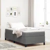 Krevet s opruga kutije Svjetlosiva 100 x 200 cm Kordura tekstil