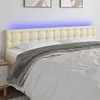 LED uzglavlje krem 200 x 5 x 78/88 cm od umjetne kože