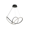 LED prigušiva luster na sajli LED/50W/230V 3000K crna