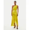 Simona Corsellini Cocktail obleka P26CEAB11301 Rumena Slim Fit