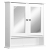 KLEANKIN stenska omarica z ogledalom kopalnica kuhinja mdf 56 x 13 x 58cm bela