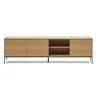 TV omarica v hrastovem dekorju 195x55 cm Vedrana – Kave Home