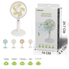 MULIN SRLS 2v1 Polnilni Ventilator 13cm - Turkizno Moder