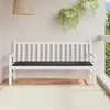 Jastučić za klupu Crna Karirana 150 x 50 x 3 cm Oxford tkanina
