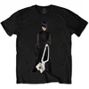 Prince W2A White Guitar (Back Print) Black L Majica