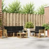 Set vanjskih sofa 6 kom. Bijela i crna