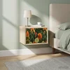 Vidaxl Stenska nočna omarica ZAANDAM Sonoma hrast 36 x 33 x 25 cm