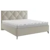 Boxxx OBLAZINJENA POSTELJA 140 cm x 200 cm , tekstil rjavosiva