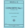 BACH J.S.:CONCERTO NO.1 S1041 VIOLIN AND PIANO (GALAMIAN)