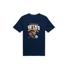 4F Junior Funkcionalna majica mornarska / temno rumena / temno rdeča / bela