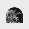 Cropp - Kapa beanie s printom - CRNO