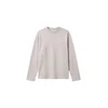 Calvin Klein Dolga pižama Cotton Classics pegasto siva