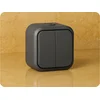 ORNO Nadometno stikalo z 2 tipkama 10A 250V IP54 sivo [OR-OE-7801/G]