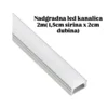 Aluminijumska nadgradna kanalica sa difuzorom 2m