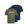 JACK & JONES Majica ALVIS, modra, siva, zelena