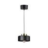 Luster na sajli IGNIA 1xE27/60W/230V crna/zlatna