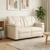 Vidaxl Kavč Krem 151 x 85 x 93 cm Umetno usnje