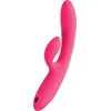 TO Vibrator za G-točko in klitoris, masažer zajčka JOS, vibrator z vakuumsko valovno stimulacijo, Enila, silikon, roza, 23 cm