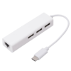 FAST ASIA Adapter konvertor USB 3.1 TIP C na 3x HUB + RJ45 beli