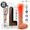 VIBRATOR Mr Intense Bradley Flesh 21 cm - realističen penis, potisni, daljinec, gretje, silikon, 10 vibracij