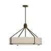 Open Design OR85679- Lestenec na drogu DORETTO 6xE27/15W/230V premer 70 cm rjava/bež